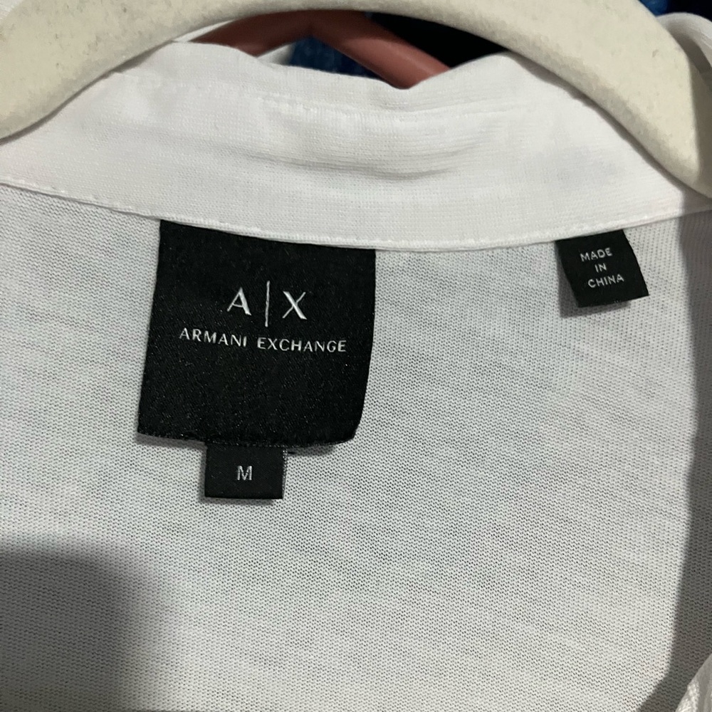 Armani exchange white shirt
